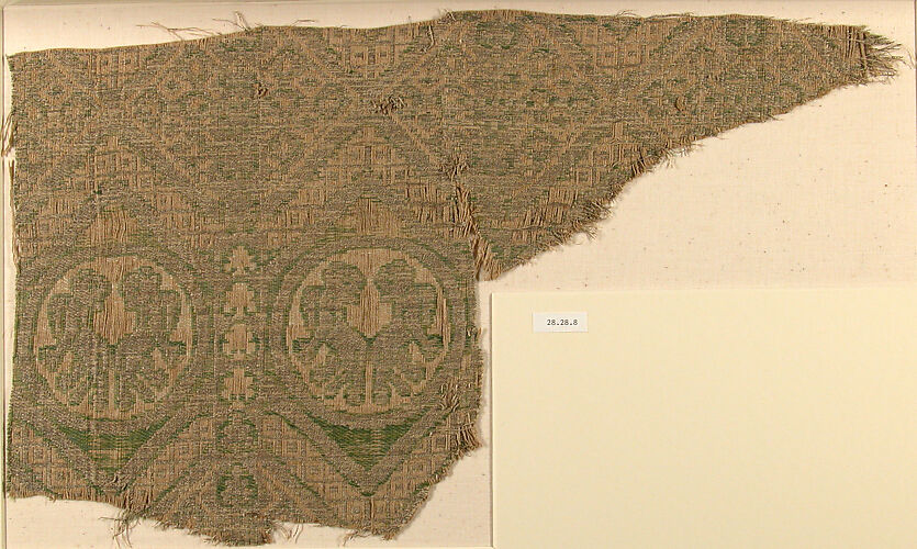 Textile with Beast and Geometric Designs
