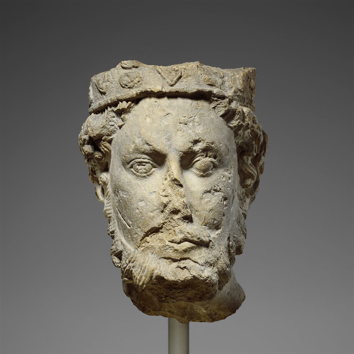 Head of a King, Limestone, French