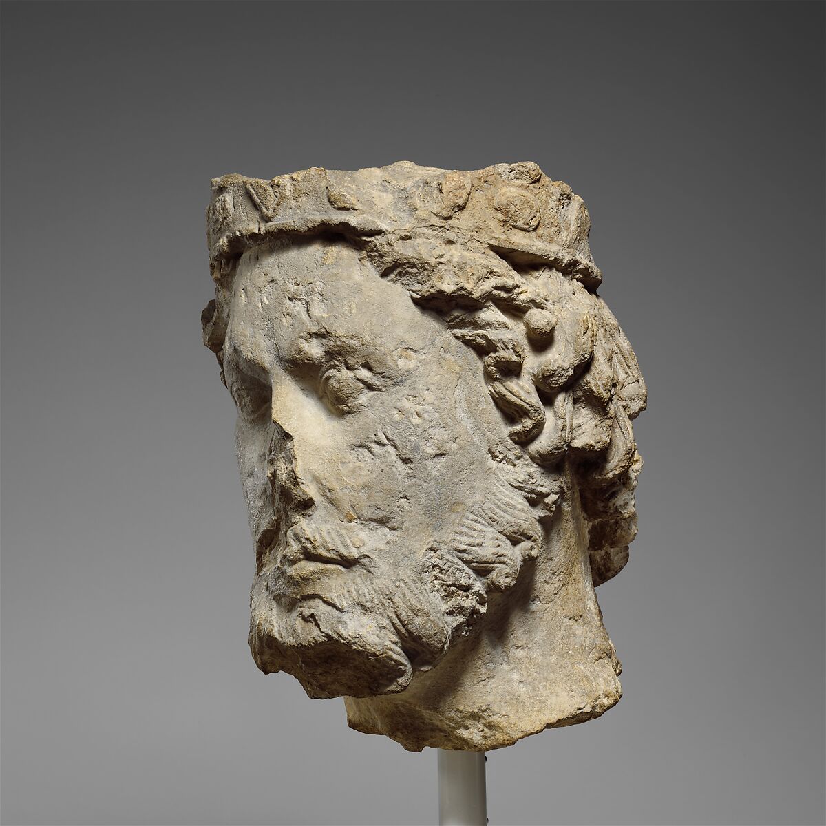Head of a King, Limestone, French