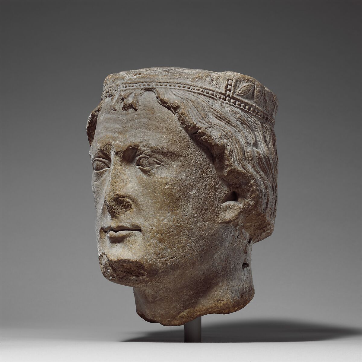 Head of a King, Limestone, French