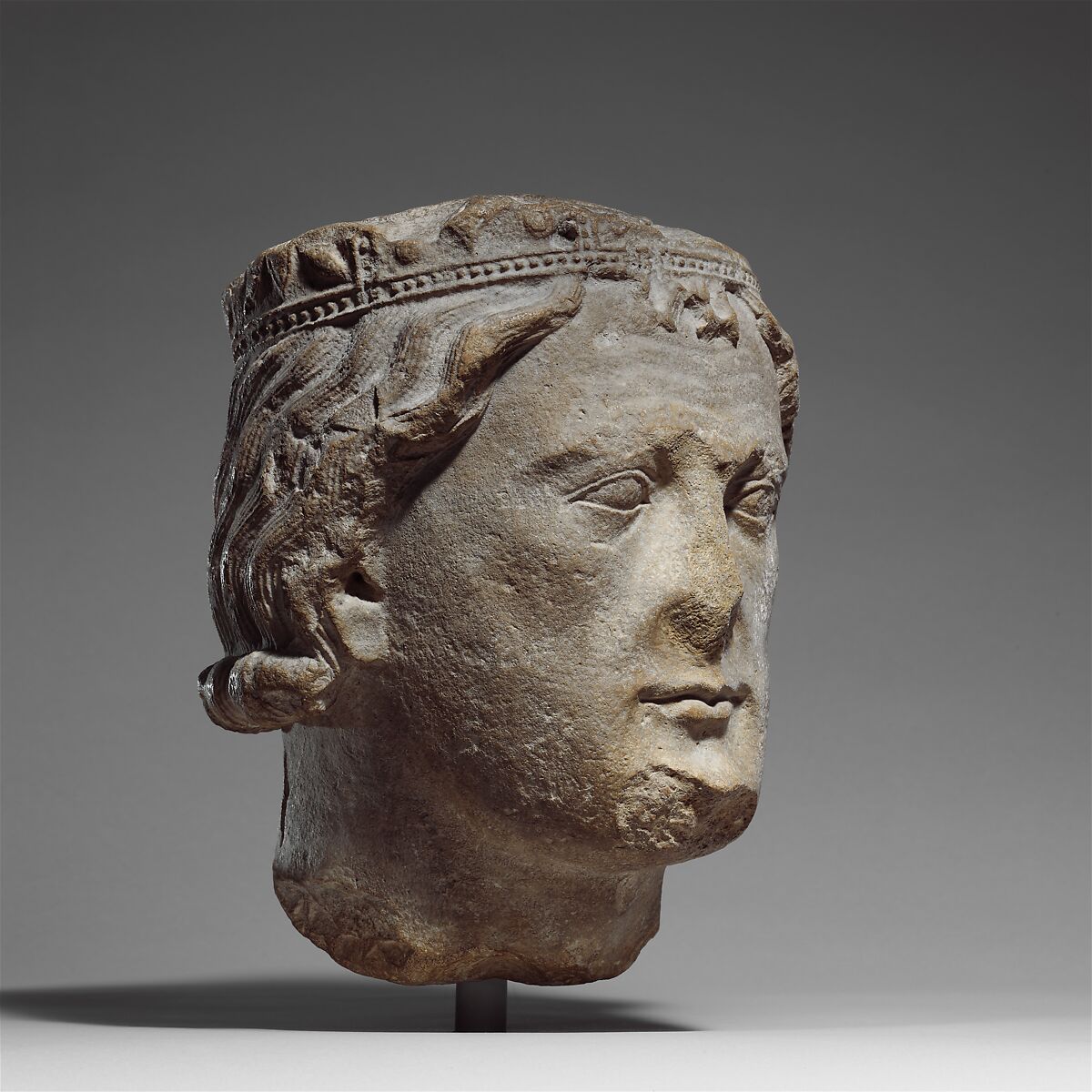 Head of a King, Limestone, French