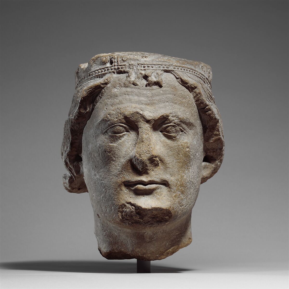 Head of a King, Limestone, French