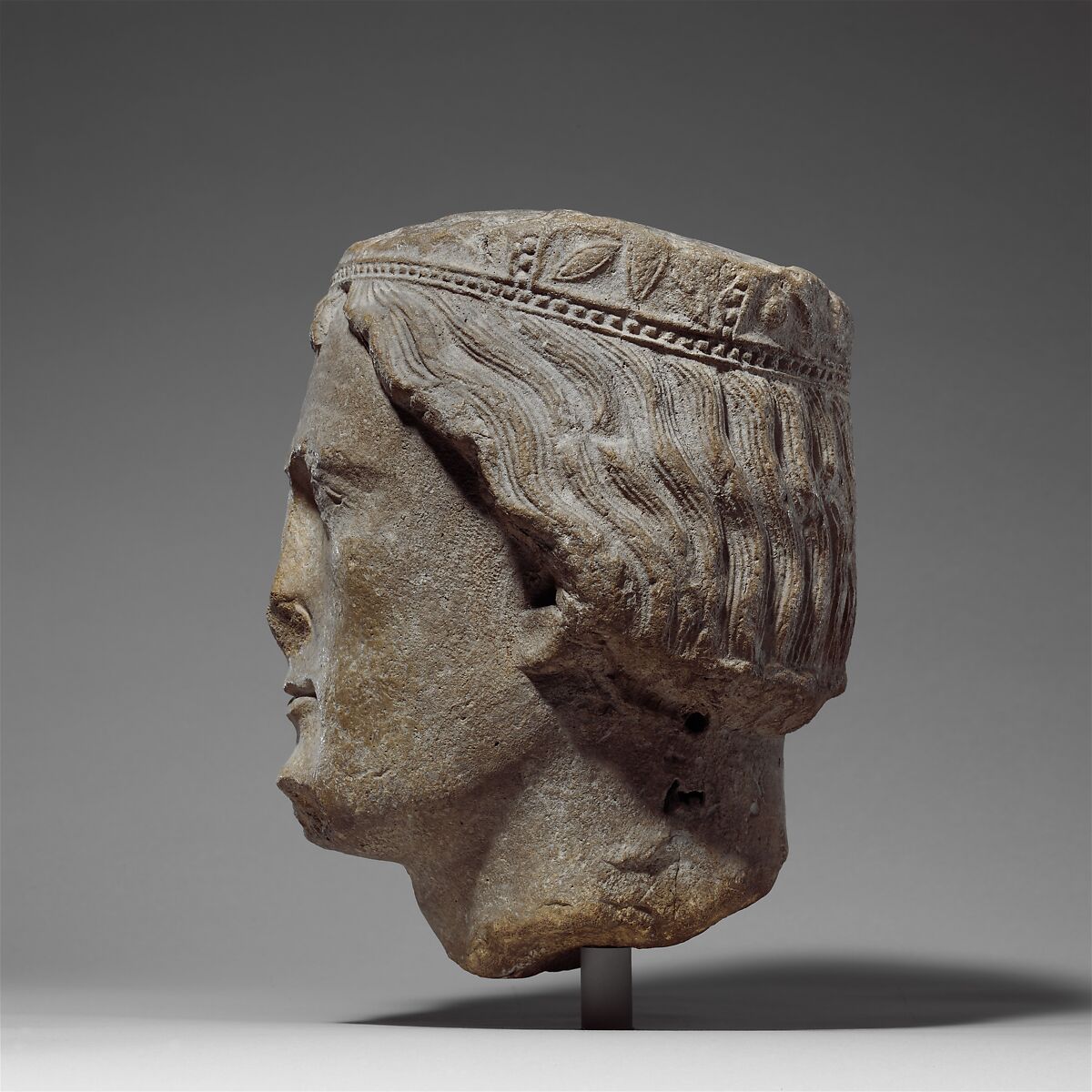 Head of a King, Limestone, French