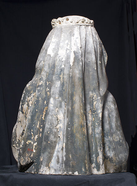 Bust of a Women, Stone with paint and gilding, German