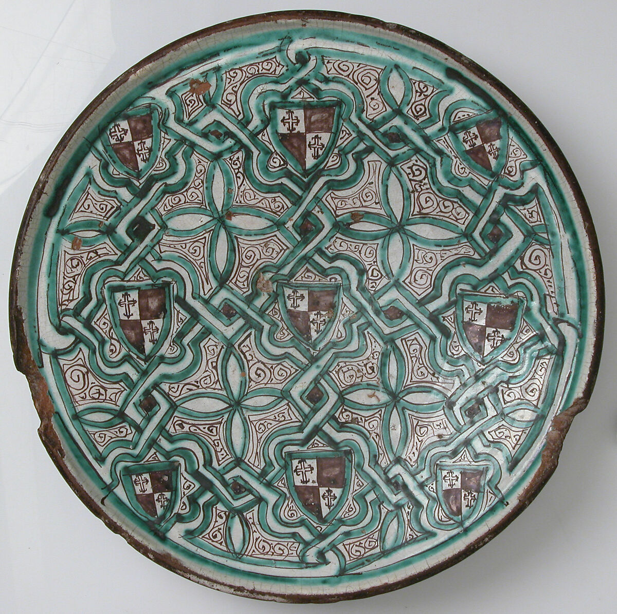 Dish, Earthenware, tin-glazed, Spanish 