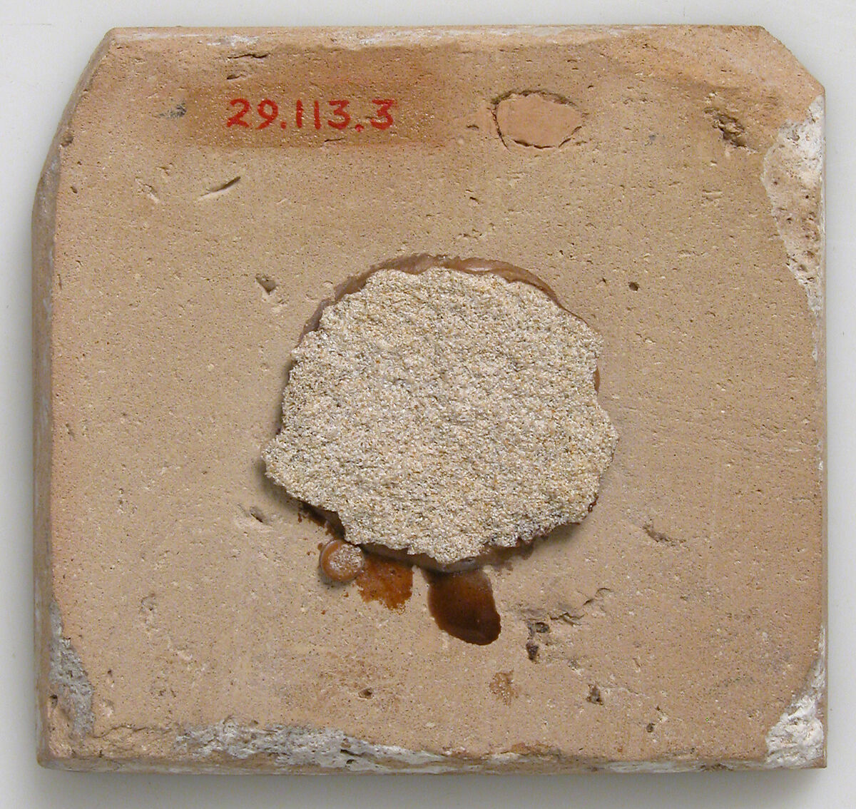 Tile, Earthenware, tin-glaze, Spanish (?)