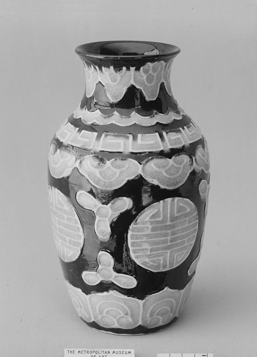 Vase, Eiraku Hozen (Japanese, 1795–1854), Clay covered with glazes (Kairakuen ware), Japan 