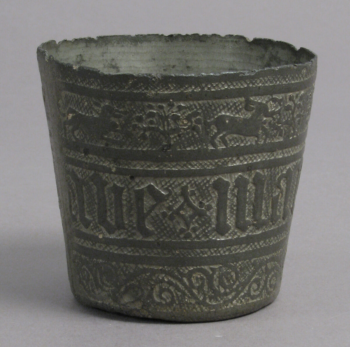 Beaker, Pewter, French