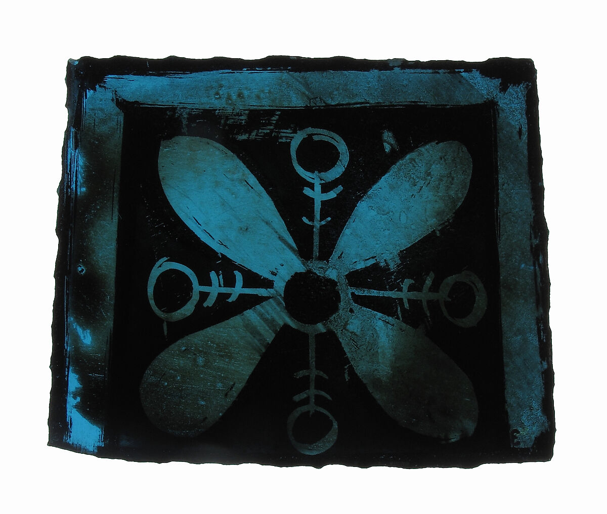 Glass Fragment, Pot metal glass, European 
