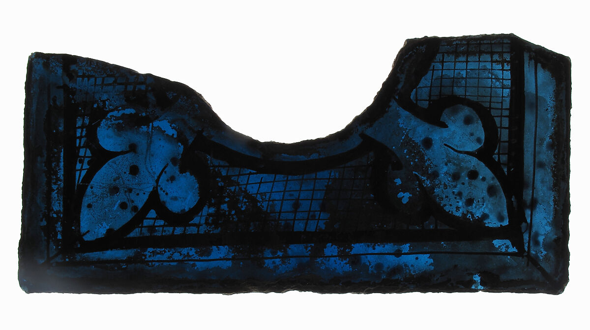 Glass Fragment, Pot metal glass, French (?) 