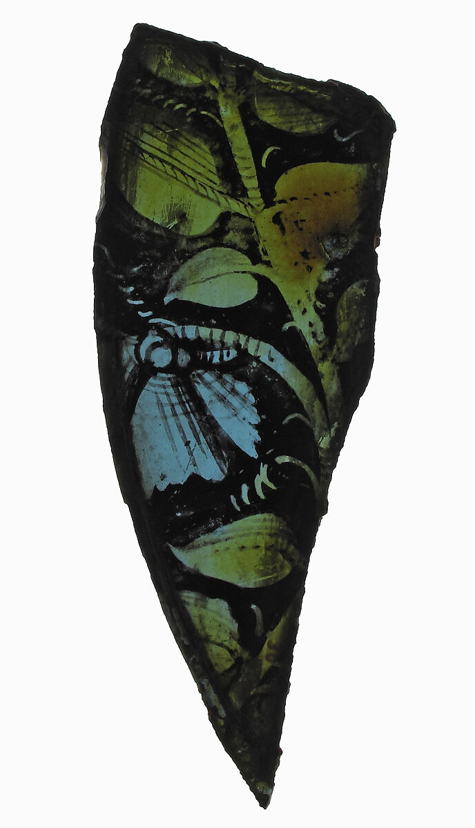 Glass Fragment, Pot metal glass, French (?)