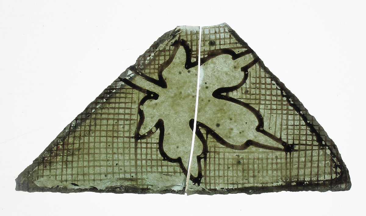 Glass Fragment, Colorless glass, French or British