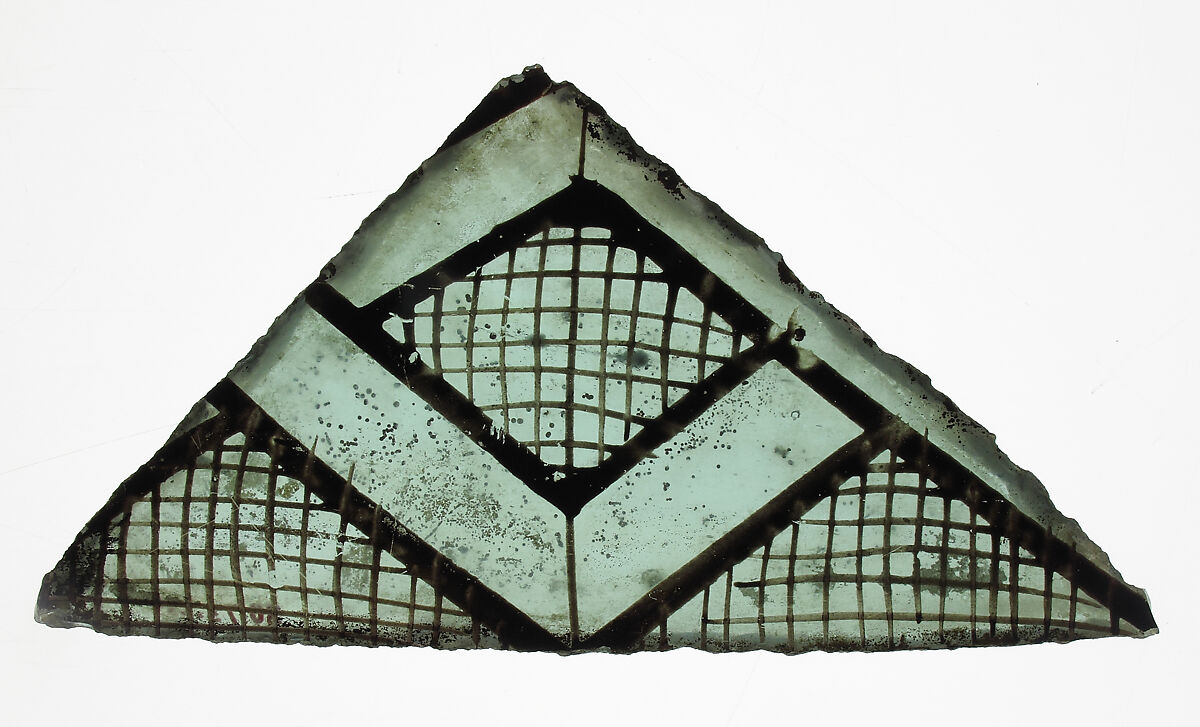 Glass Fragment, Colorless glass, French or British