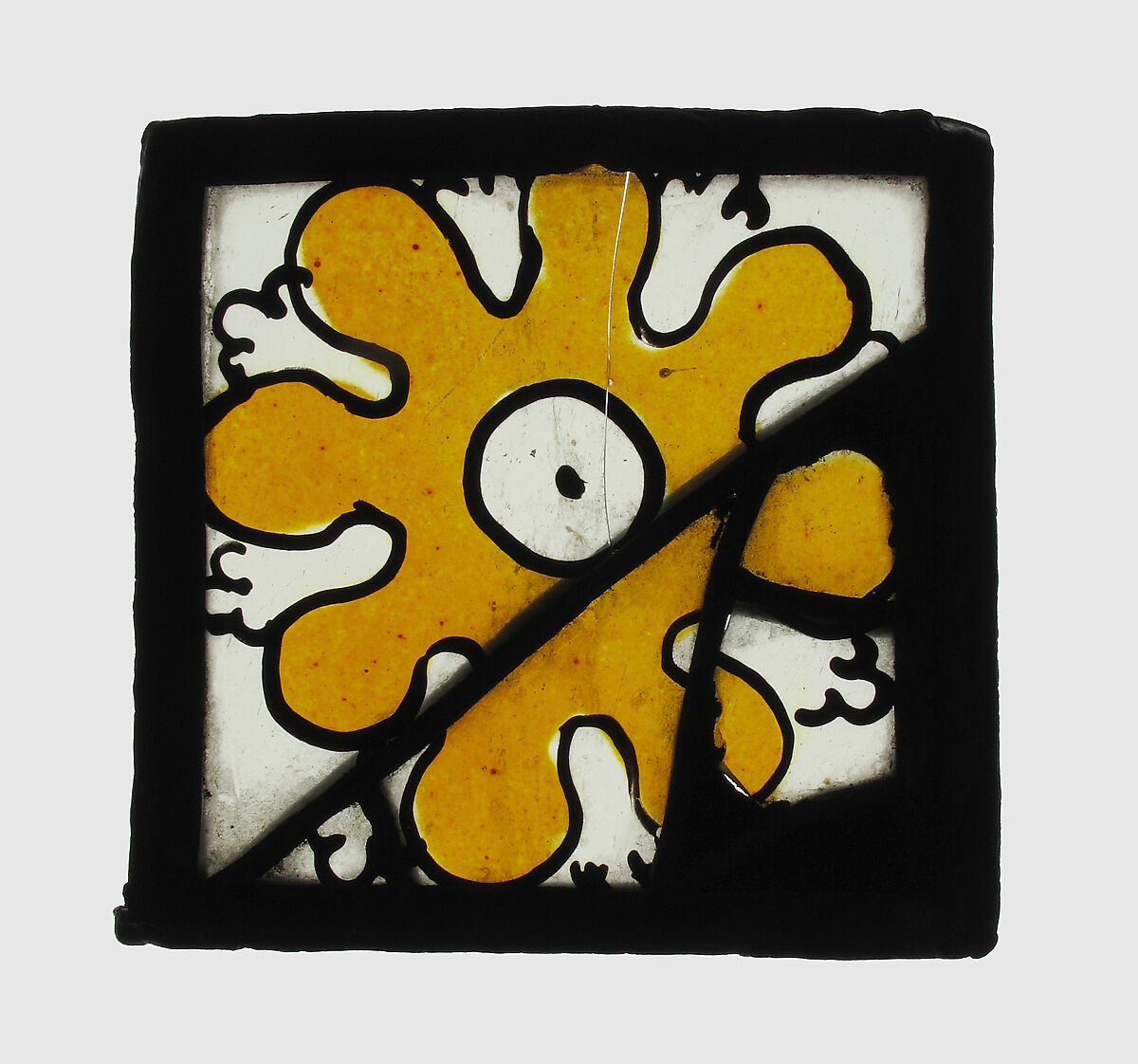 Glass Fragment, Colorless glass, European 