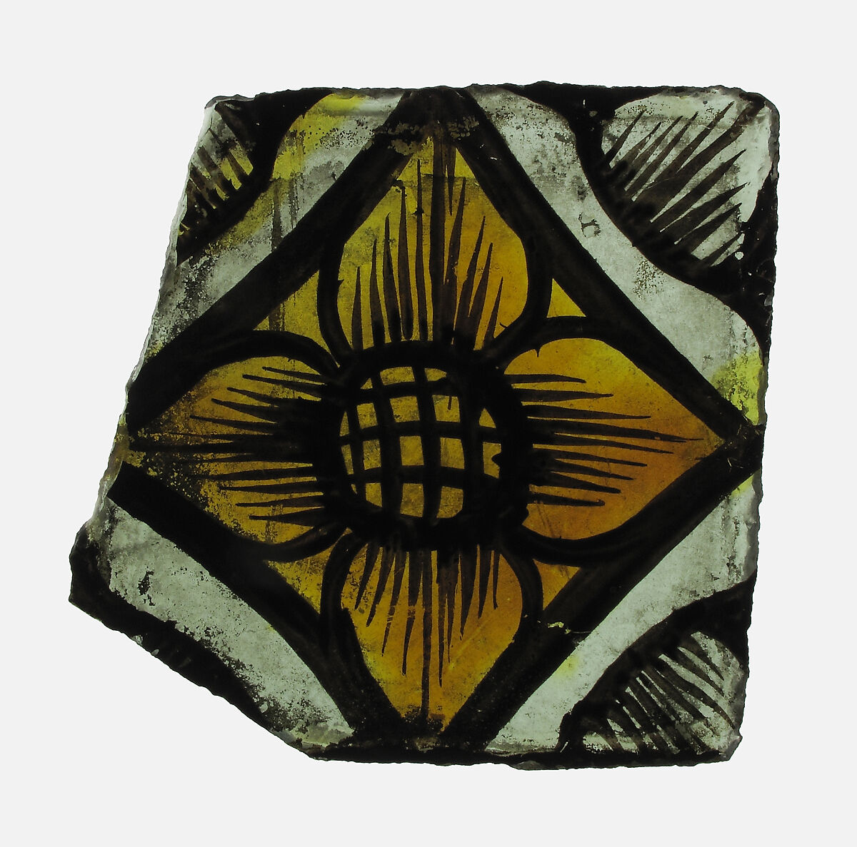 Glass Fragment, Colorless glass, European 