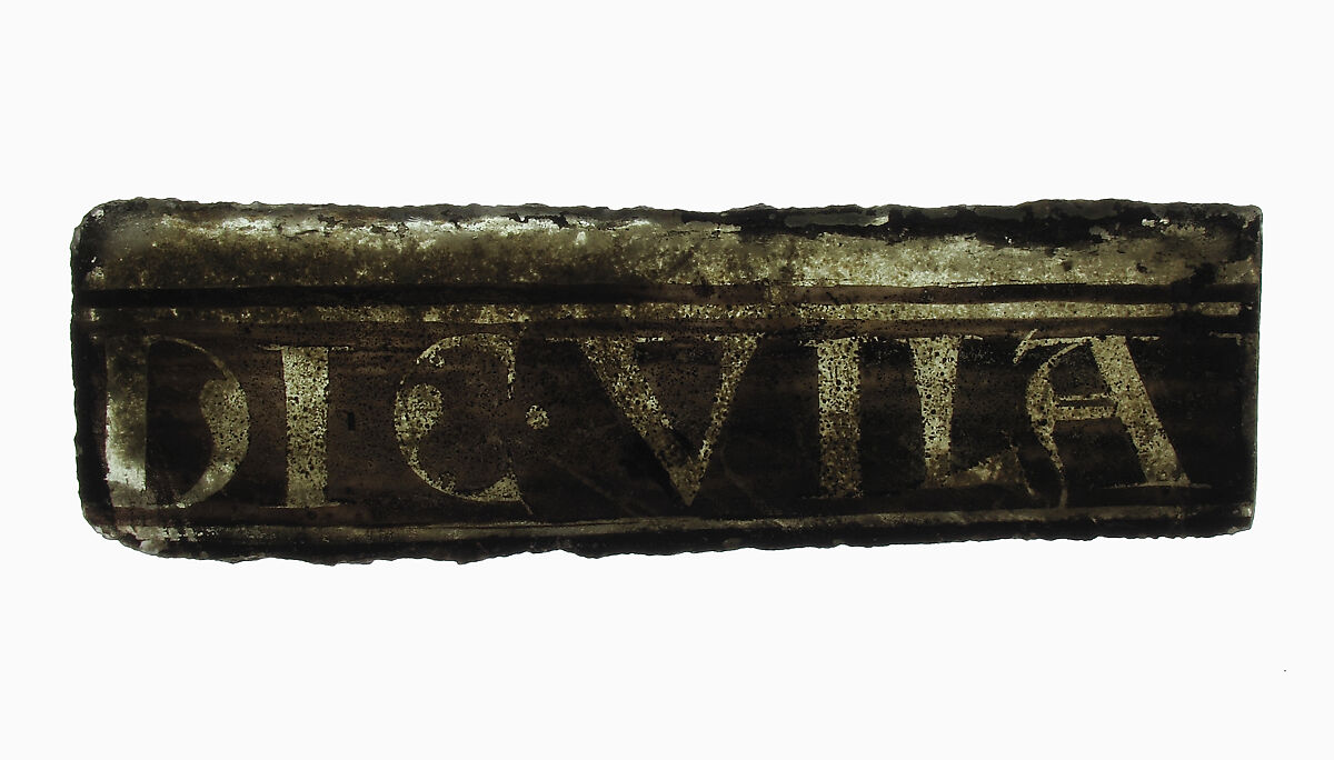 Glass Fragment, Colorless glass, European 