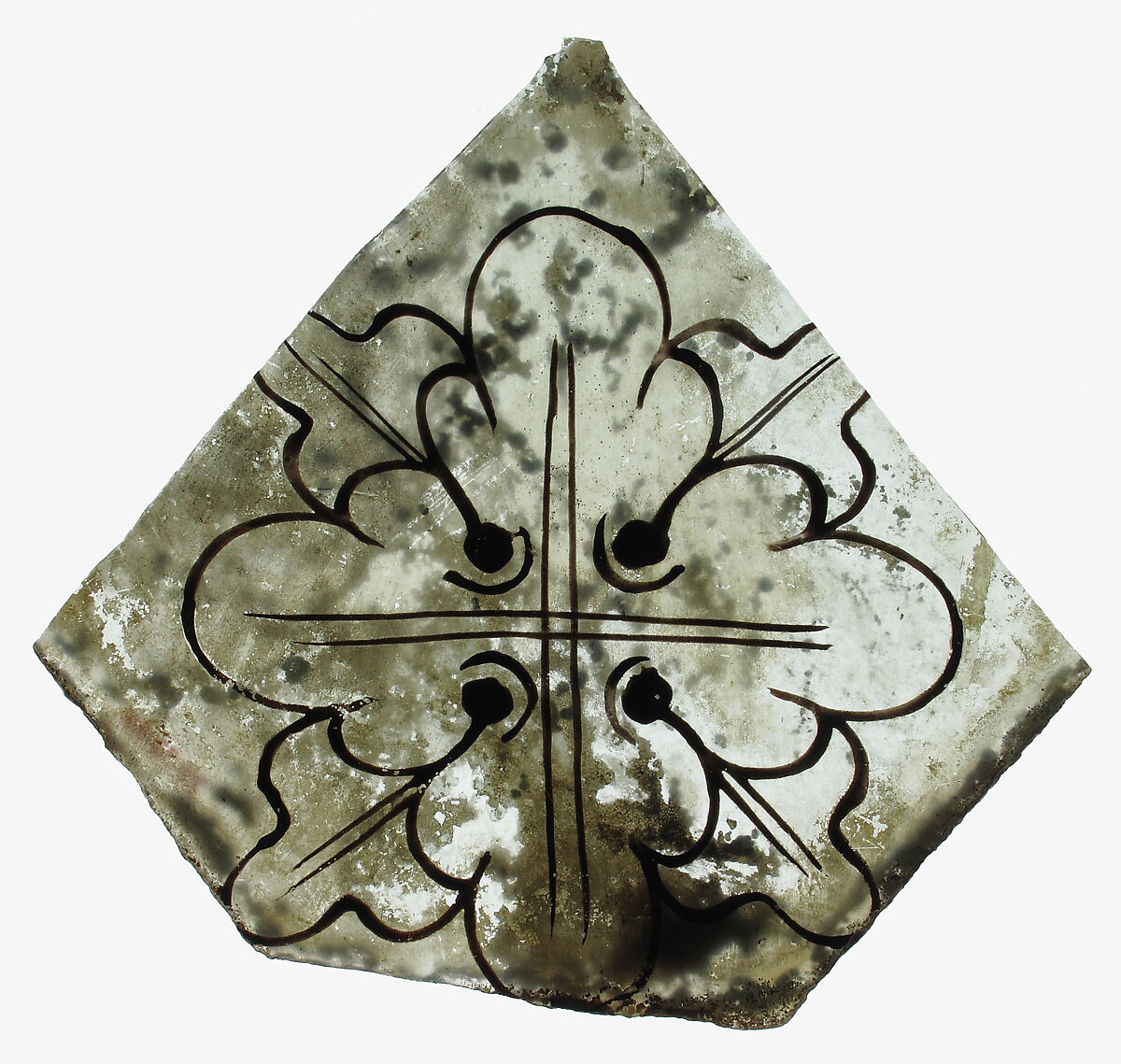 Glass Fragment, Colorless glass, European