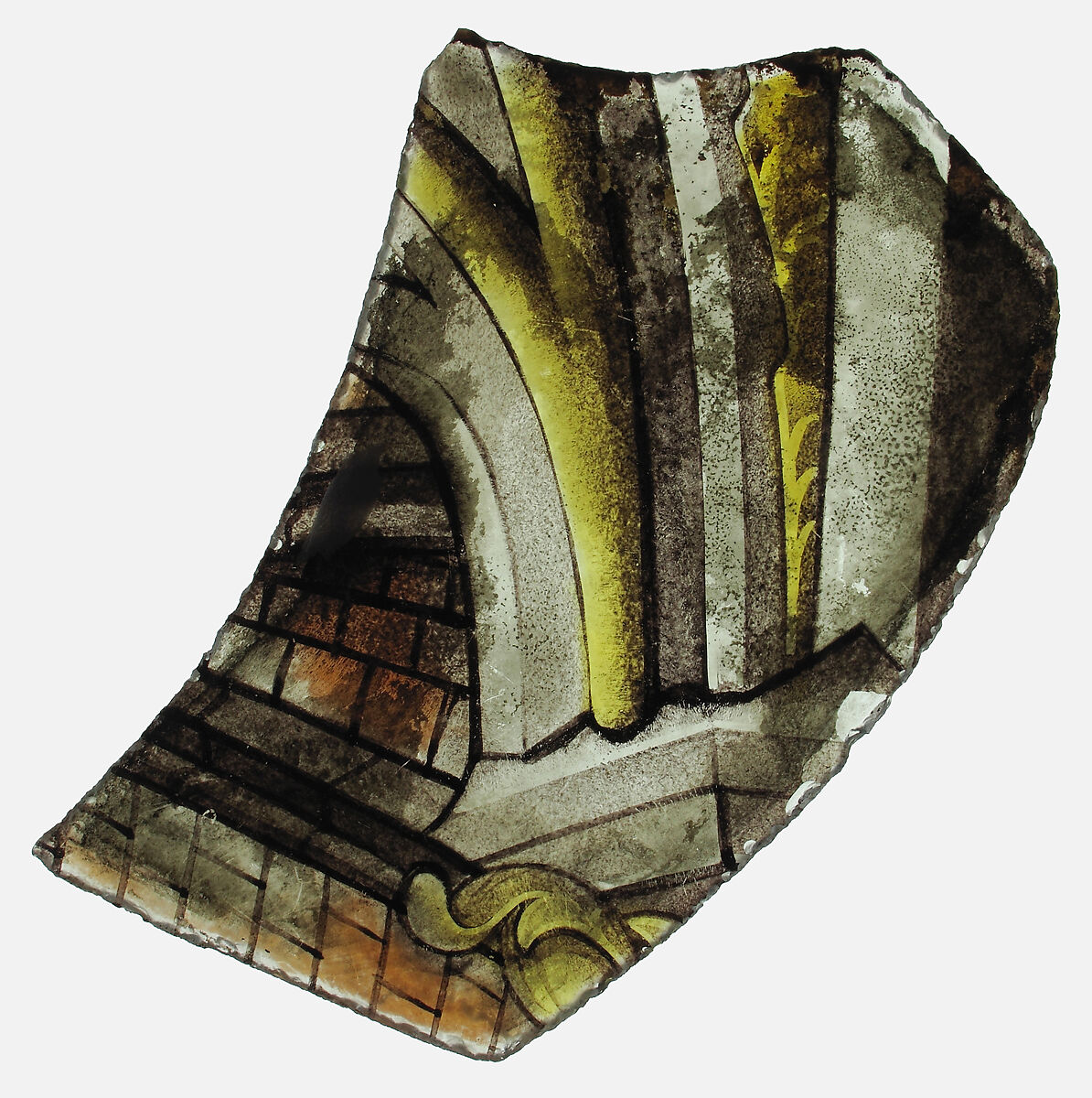 Glass Fragment, Colorless glass, European 