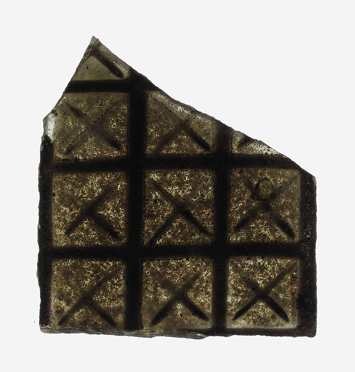 Glass Fragment, Colorless glass, European 