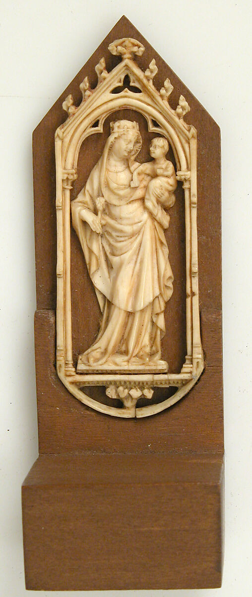 Panel with Virgin and Child, Elephant ivory, French