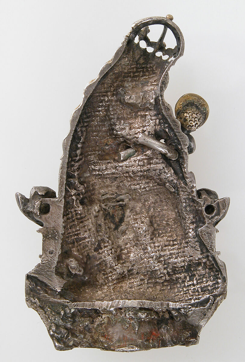 Badge with the Virgin and Child, Silver, partial-gilt, German