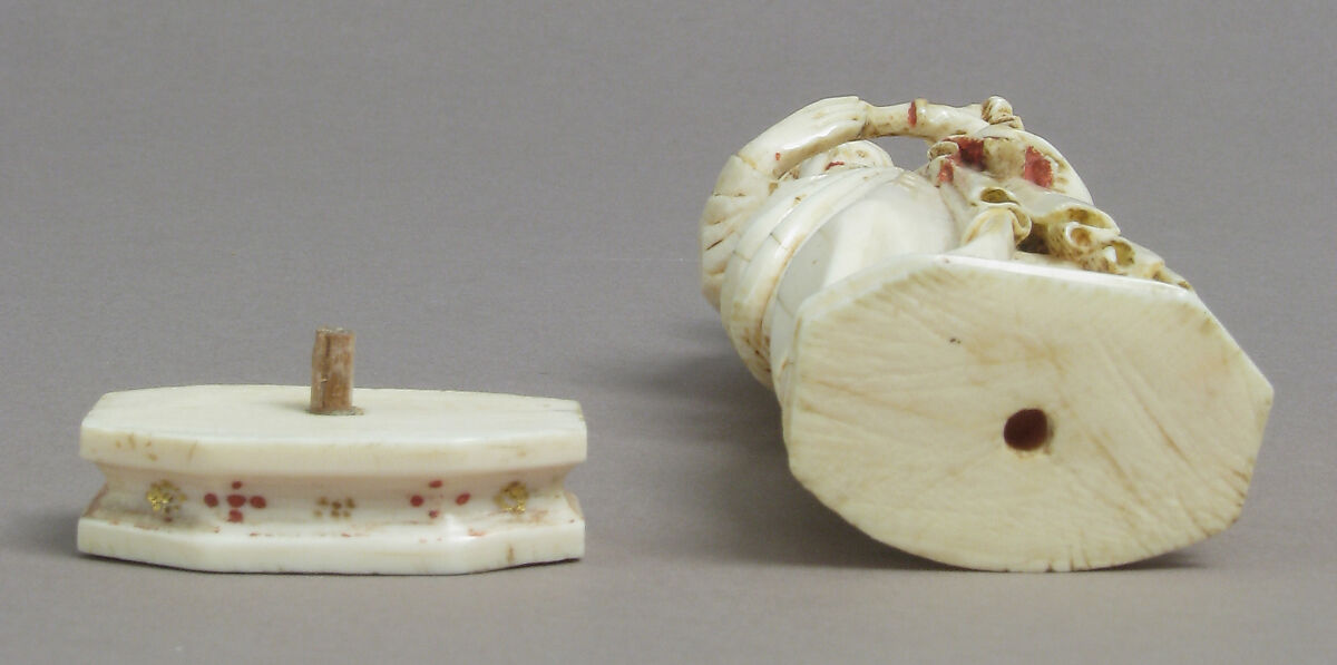Virgin and Child, Elephant ivory, polychromy, gilding, Italian