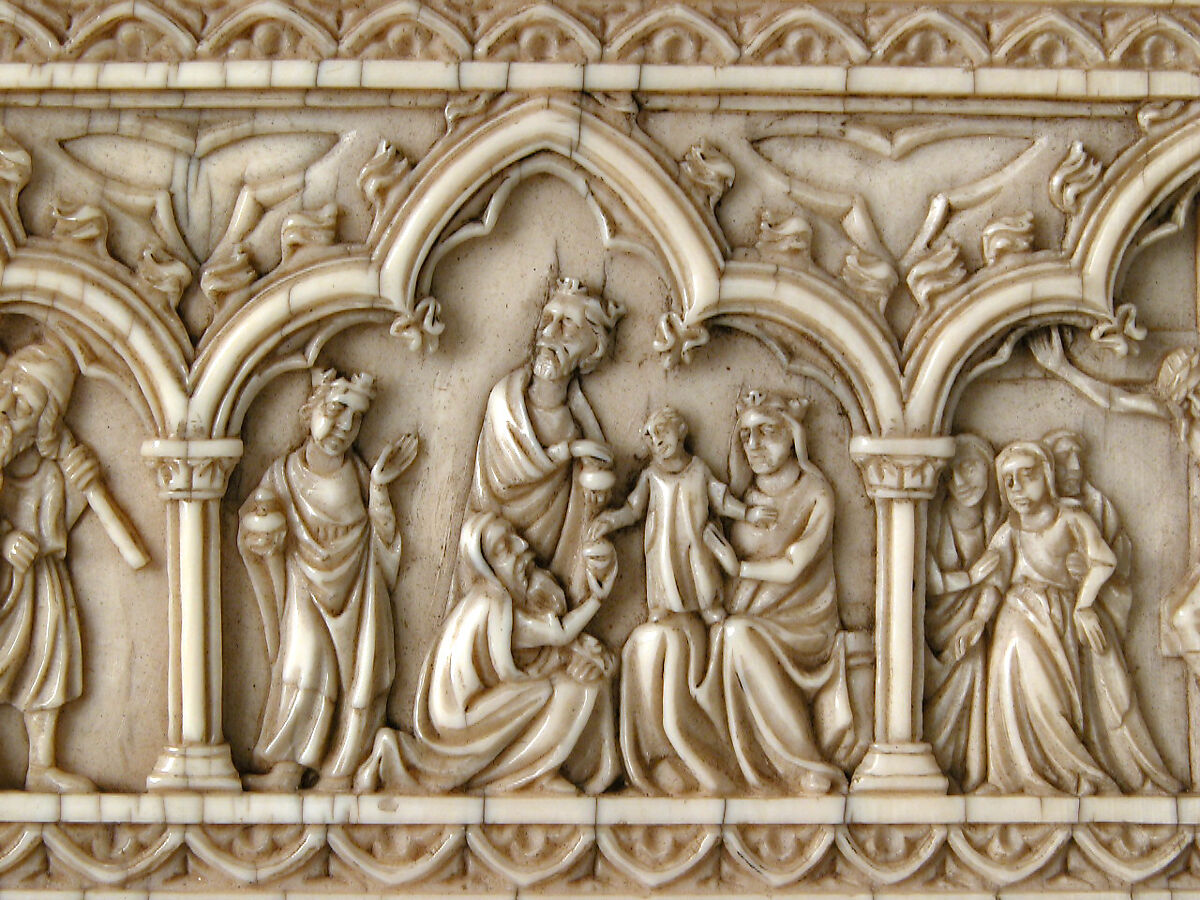 Comb with Scenes from the Life of Christ and the Virgin, Elephant ivory, European (Medieval style)