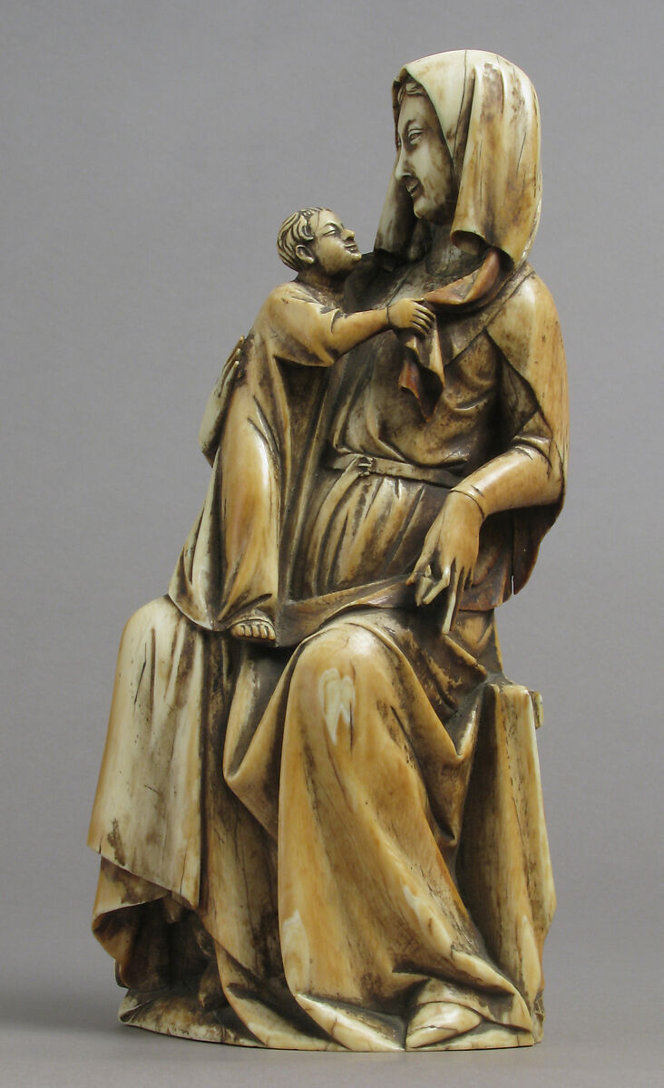 Virgin and Child, Elephant ivory, European (Medieval style) 