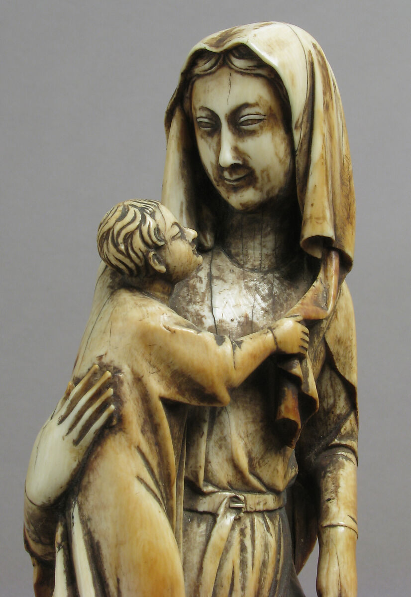 Virgin and Child, Elephant ivory, European (Medieval style)