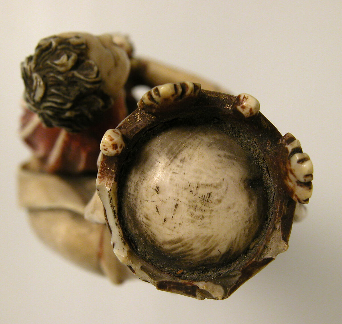 Virgin and Child, Elephant ivory with paint and gilding, European (Medieval style)