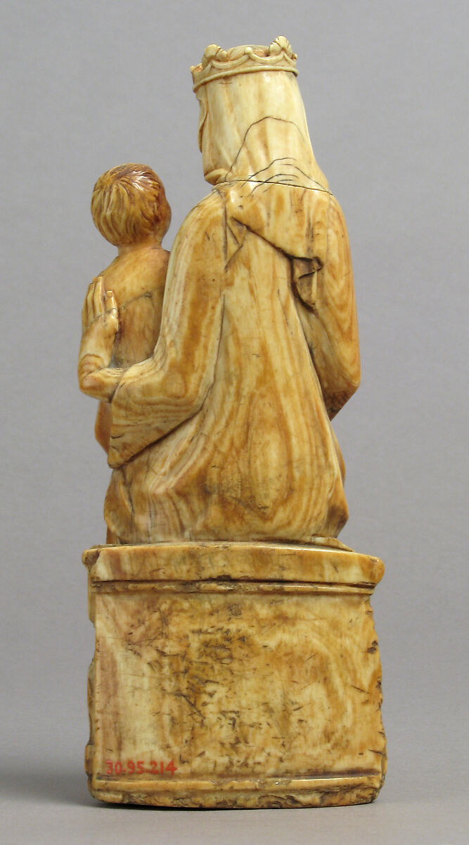 Seated Virgin and Child, Elephant ivory, French