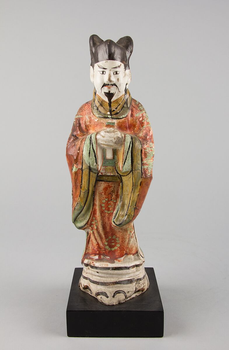 Statuette of Official, Earthenware (Cizhou ware), China 