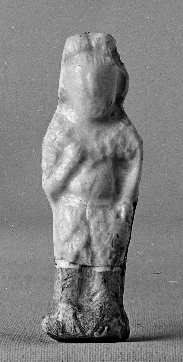 Minature standing figure, Stoneware with white glaze, China 
