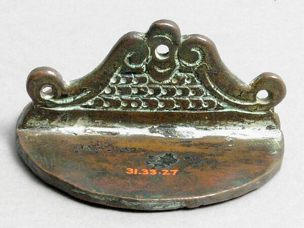 Seal with Seated Figure of Edward The Confessor (d. 1066), Copper alloy, British