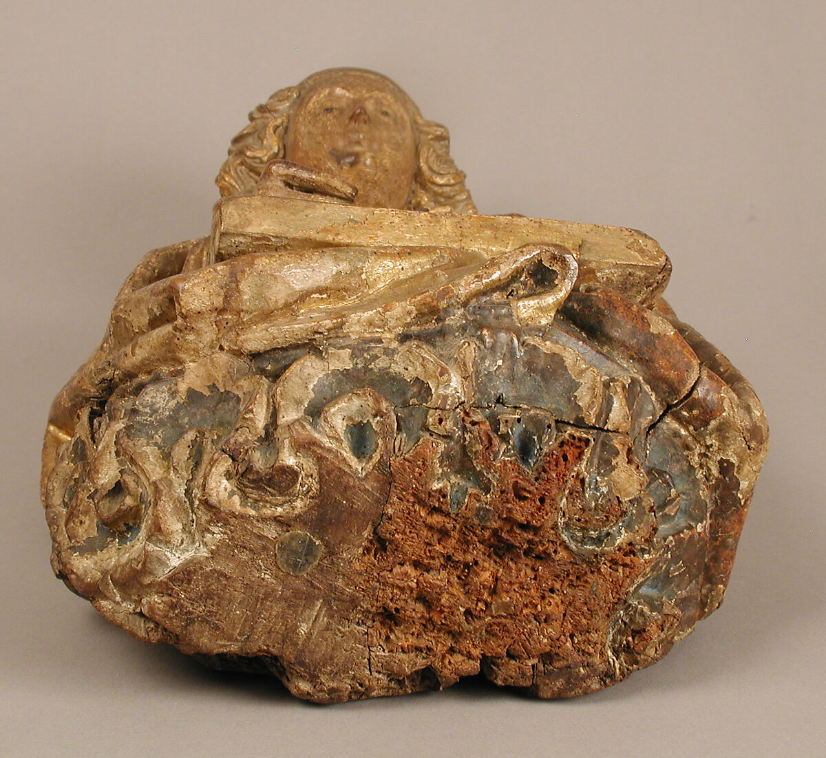 Angel, Wood, gilded and painted, German