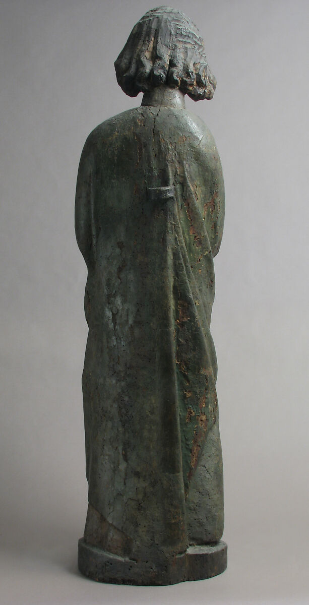 Saint John The Evangelist, Wood, polychromy, French or Spanish