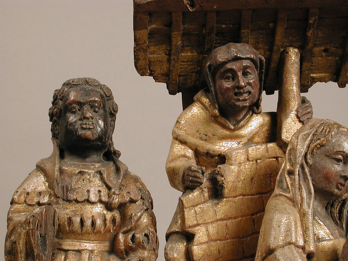 Adoration of the Magi, Oak, with polychromy & gilding, South Netherlandish