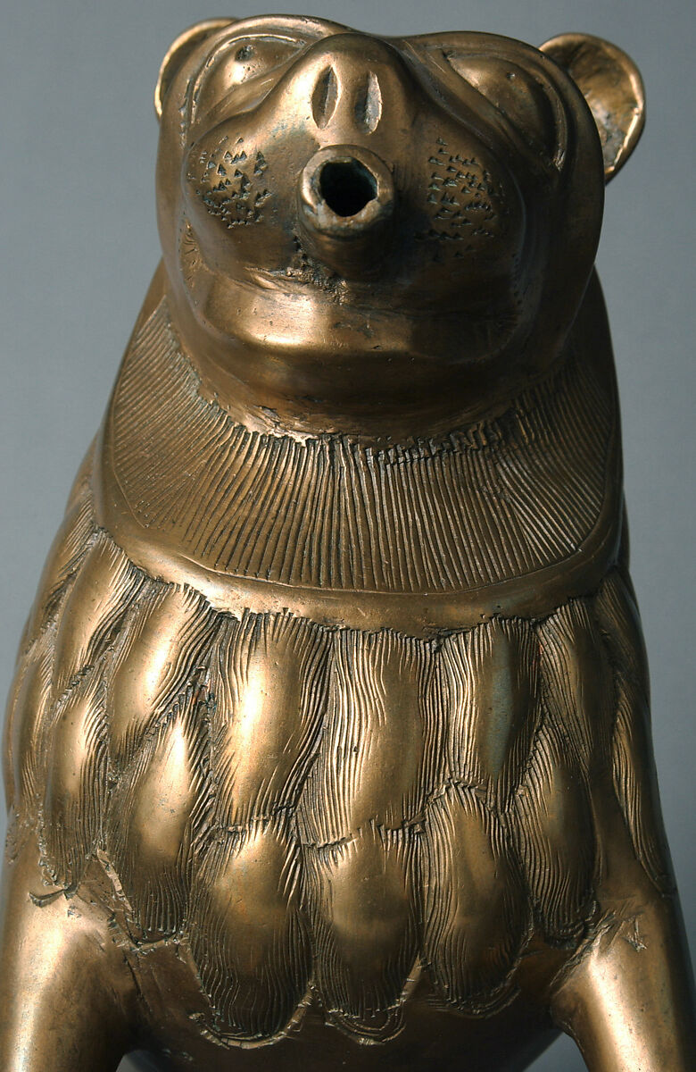 Aquamanile in the Form of a Lion, Copper alloy, German