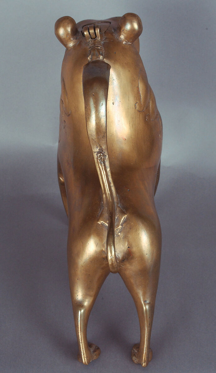 Aquamanile in the Form of a Lion, Copper alloy, German