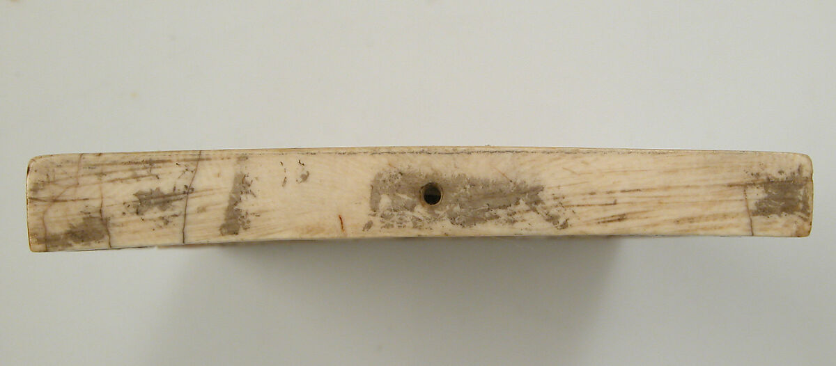 Leaf from a Diptych with the Adoration of the Magi, Elephant ivory with traces of paint and gold, metal mounts, French