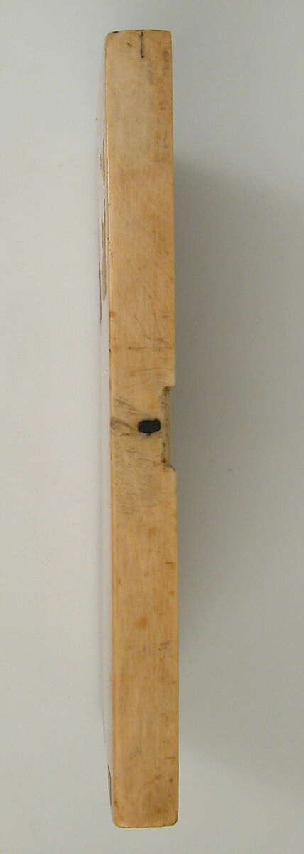 Leaf from a Diptych with the Adoration of the Magi, Elephant ivory with traces of paint and gold, metal mounts, French