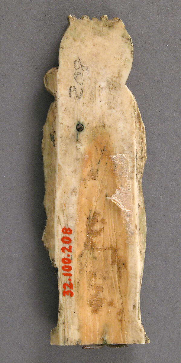 Plaque with the Virgin and Child, Elephant ivory, traces of paint & gilding, French