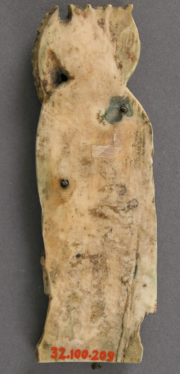 Plaque with Saint Catherine of Alexandria, Elephant ivory, traces of paint & gilding, French