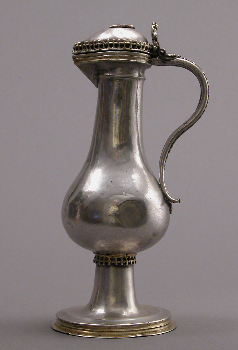 Cruet, Silver, silver-gilt, German 