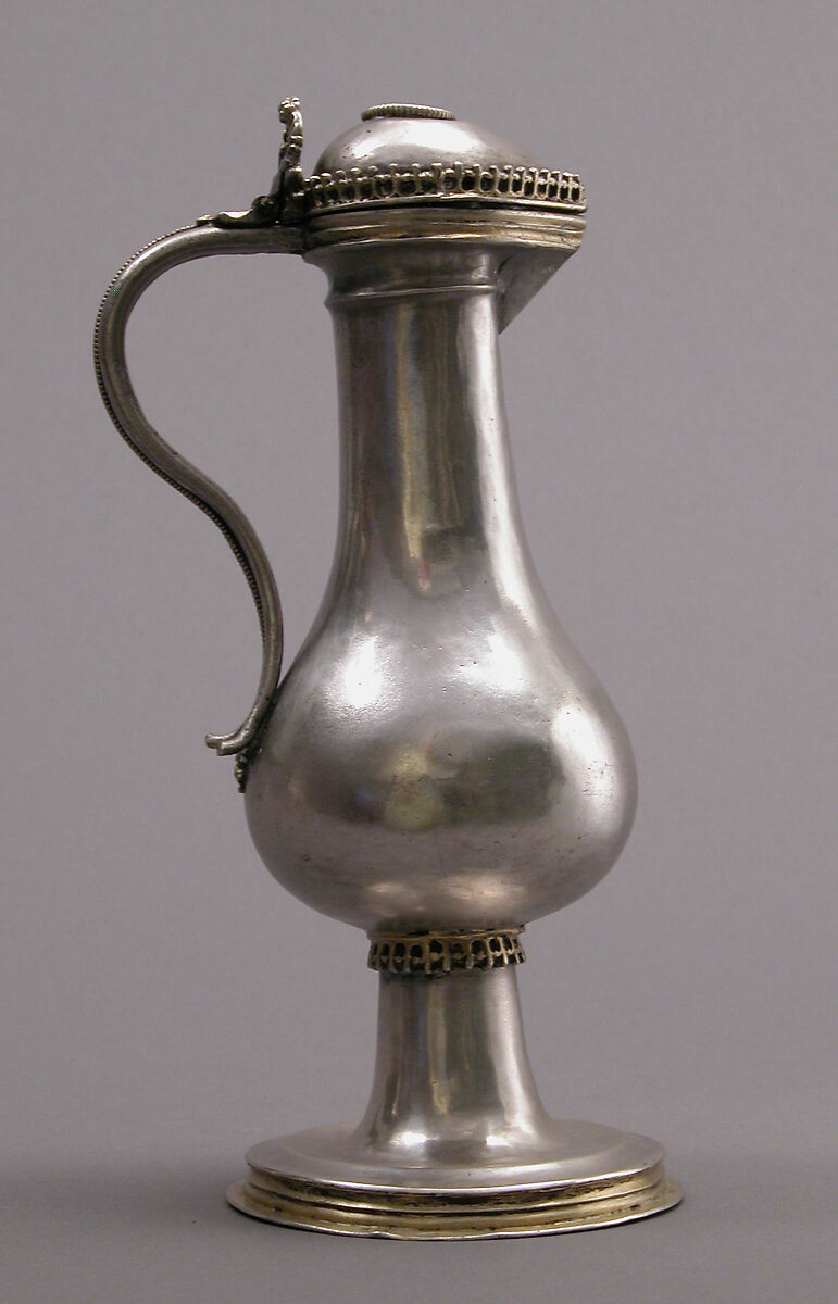 Cruet, Silver, silver-gilt, German