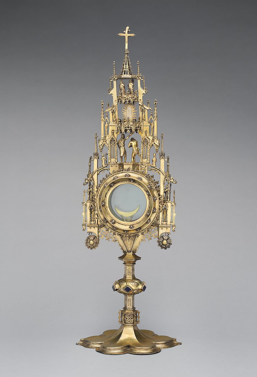 Monstrance, Silver-gilt, German