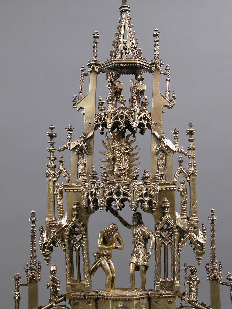 Monstrance, Silver-gilt, German