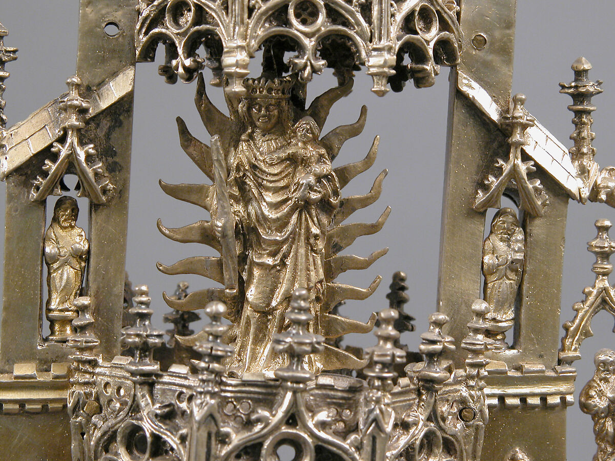 Monstrance, Silver-gilt, German