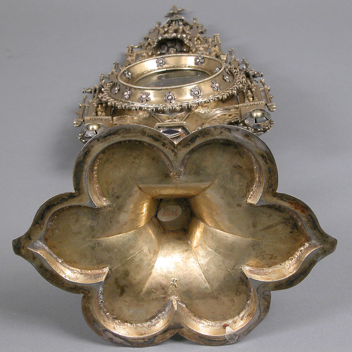 Monstrance, Silver-gilt, German