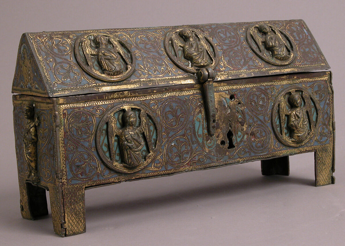 Chasse, Champlevé enamel, copper-gilt, French 